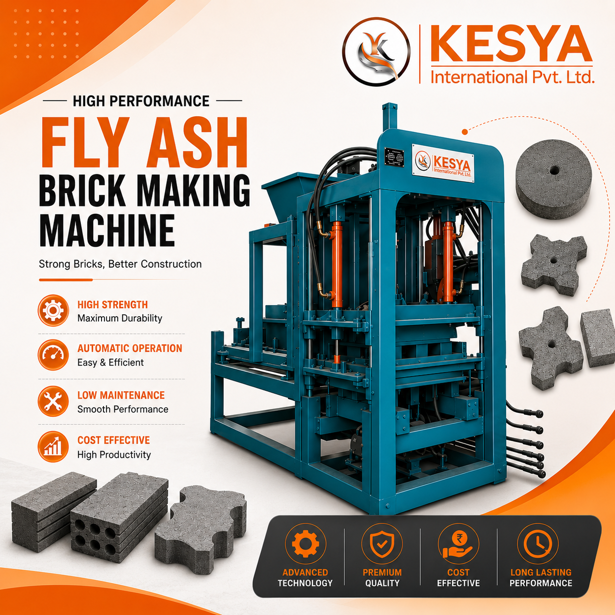 Best Cover Block Making Machine Dealers Near Me – Kesya International | High-Performance Cover Block Making Machines